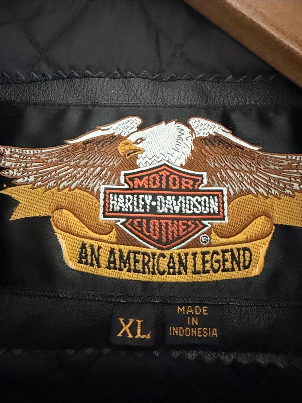 Harley-Davidson Black Leather Bomber Jacket